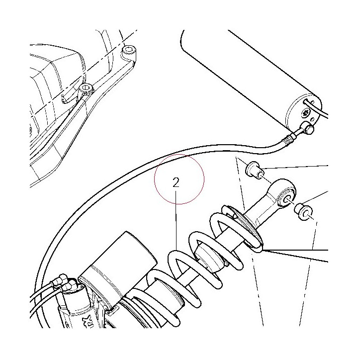 Rear shock absorber 36520952A