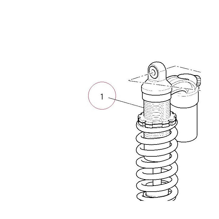 Rear shock absorber 36520971A