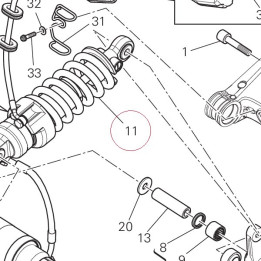 Rear shock absorber 36521011B