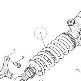 Rear shock absorber 36521022A