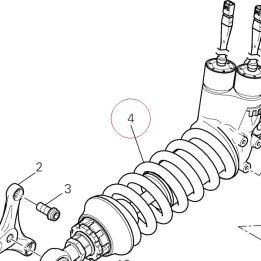 Rear shock absorber 36521031A