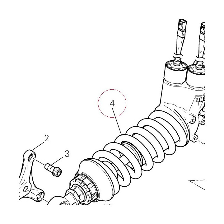 Rear shock absorber 36521031A