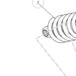 Rear shock absorber 36521141A