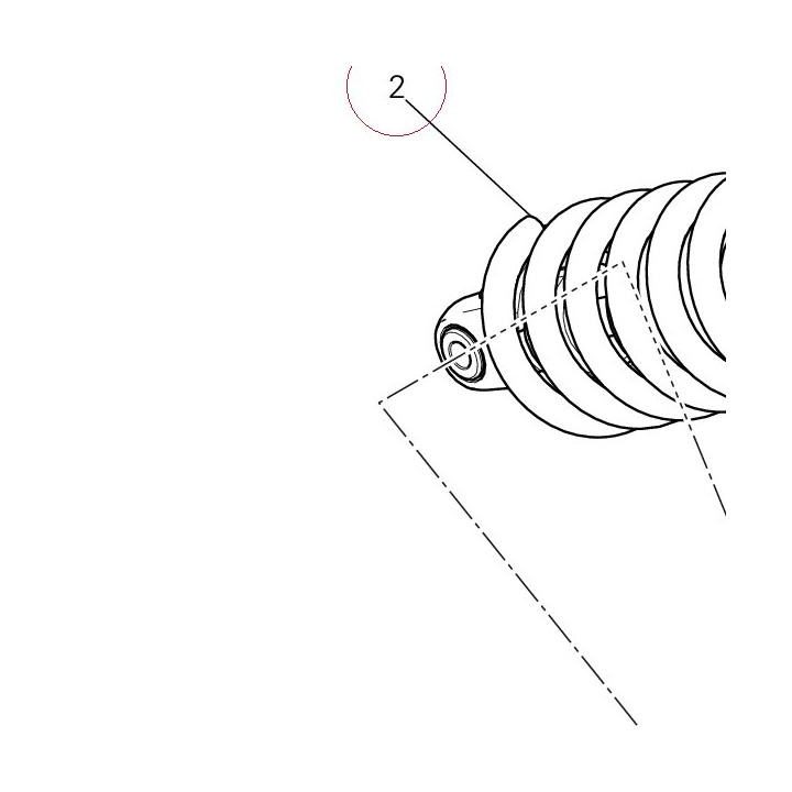 Rear shock absorber 36521141A