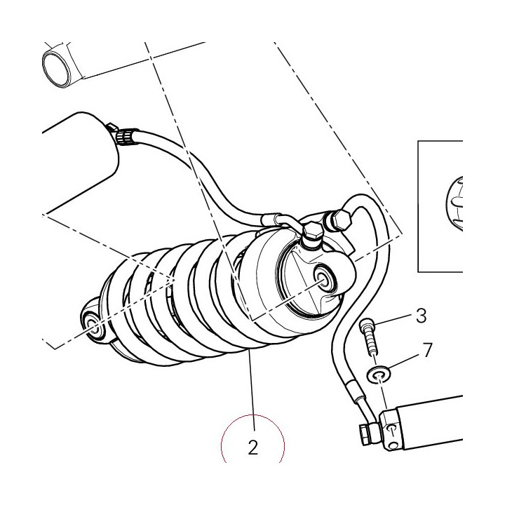 Rear shock absorber 36521241A