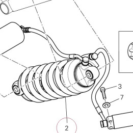 Rear shock absorber 36521251A
