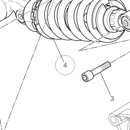 Shock absorber rear Ohlins 36521311A