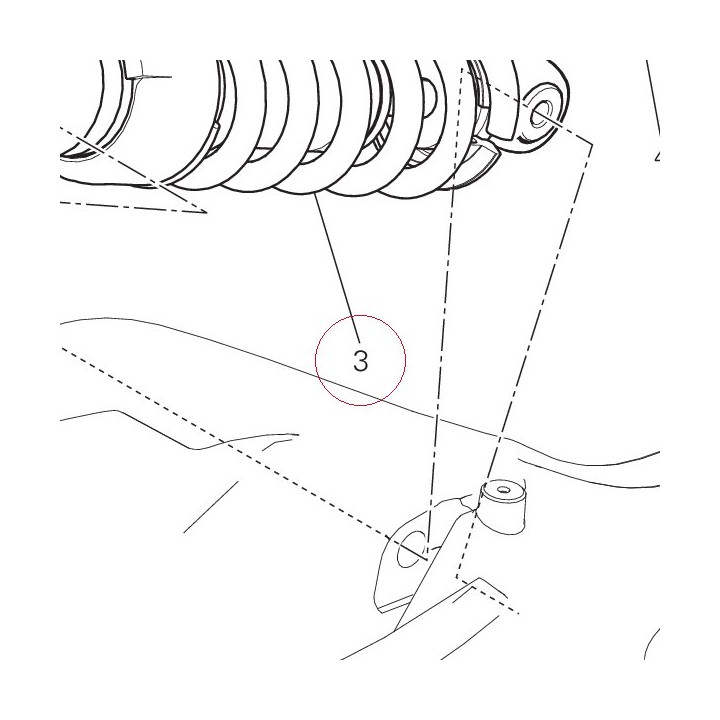 Rear shock absorber 36521352A