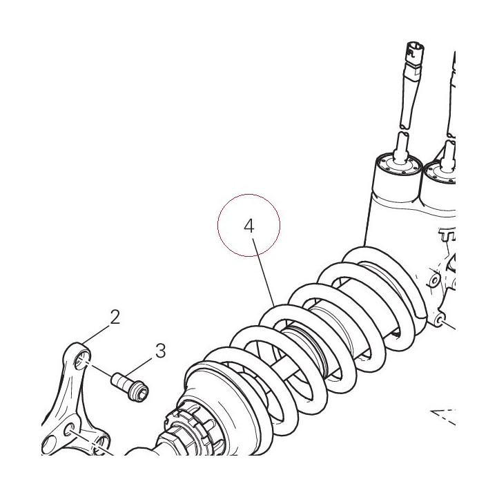 Rear shock absorber 36521401A