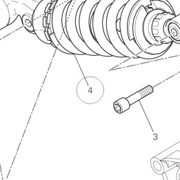 Shock absorber rear Ohlins 36521411A