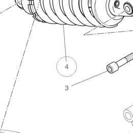 Rear shock absorber 36521542A