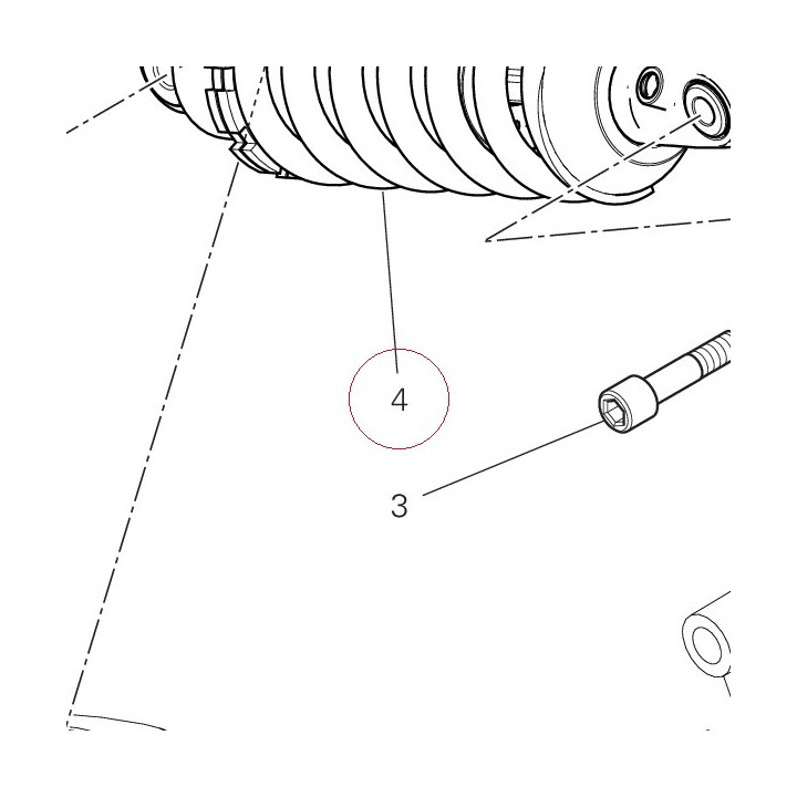 Rear shock absorber 36521542A