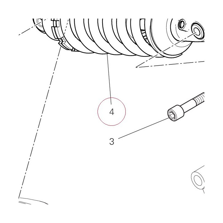 Rear shock absorber 36521561A