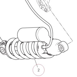 Rear shock absorber 36521583A