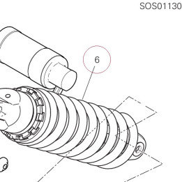 Rear shock absorber 36521661A