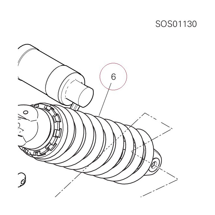 Rear shock absorber 36521661A