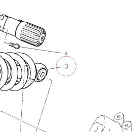 Rear shock absorber 36521692A