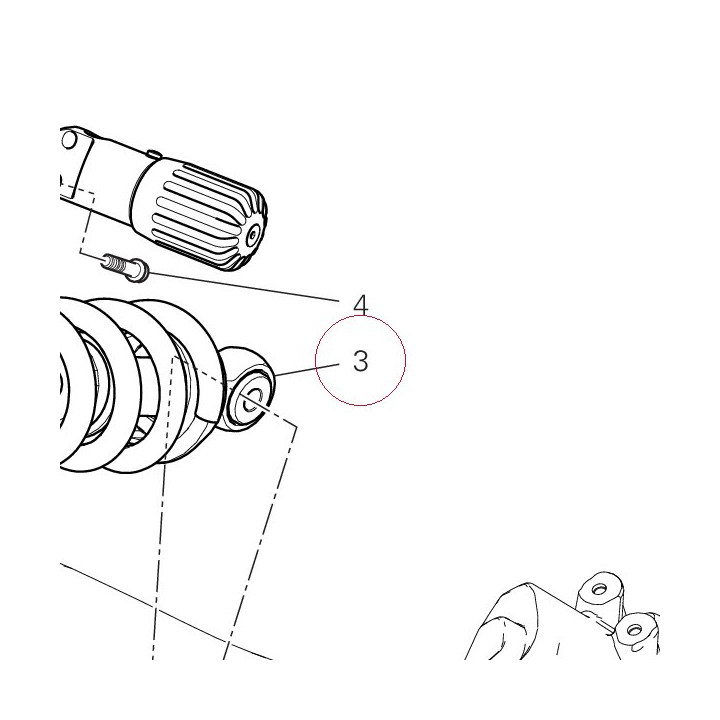 Rear shock absorber 36521692A