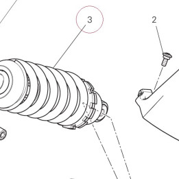 Rear shock absorber 36521721A