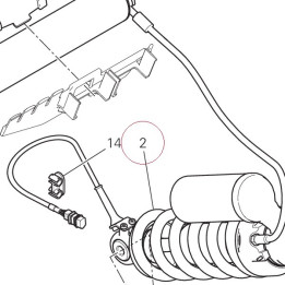Rear shock absorber 36521761A