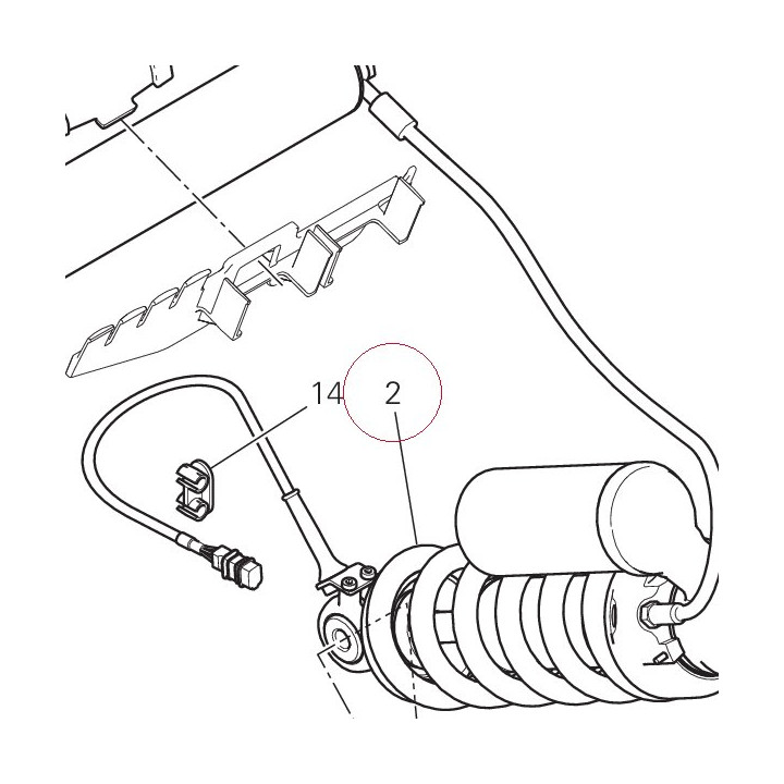 Rear shock absorber 36521761A