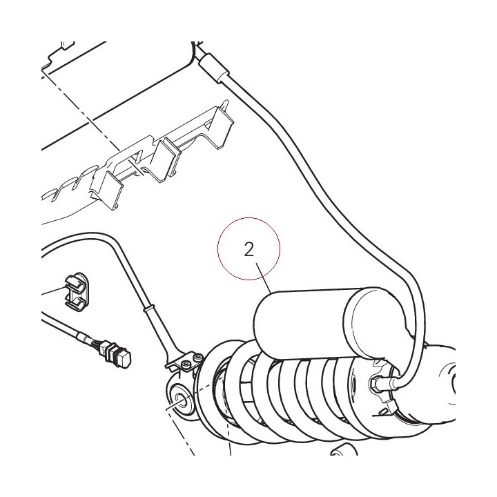 Rear shock absorber 36521812A