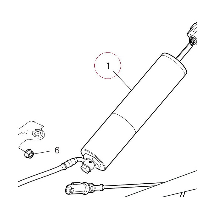 Rear shock absorber 36521871B