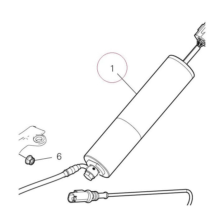 Rear shock absorber 36521954B