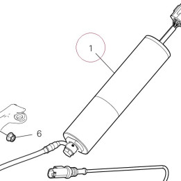 Rear shock absorber 36521955B