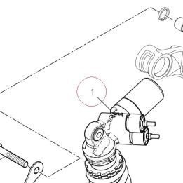 Rear shock absorber 36522113A