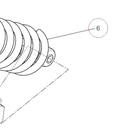 Rear shock absorber 365P1371C