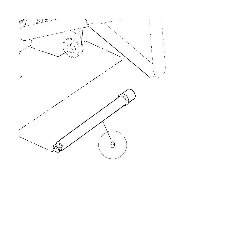 Axle, rear swing arm 36910111A