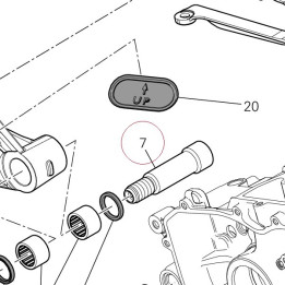 Swingarm pivot left 36911301AA
