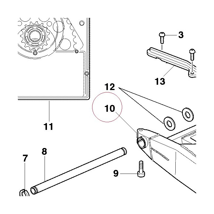 Swing arm 37010211D