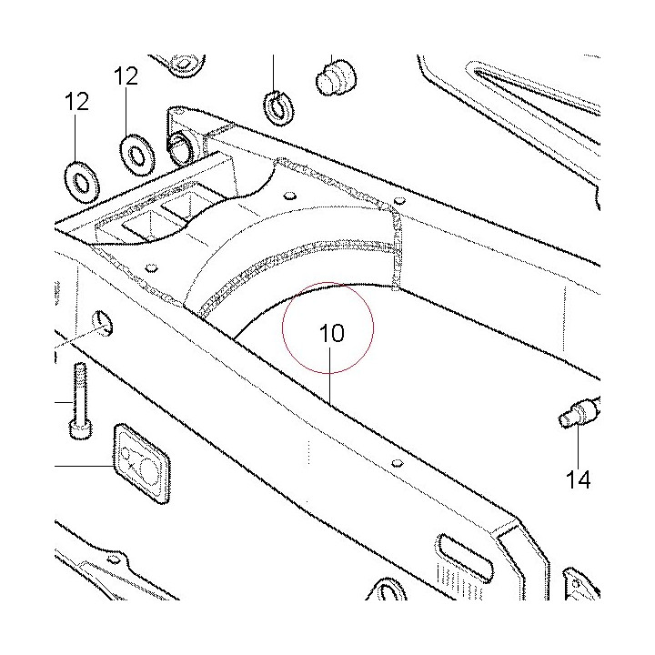 Swing arm 37010281B
