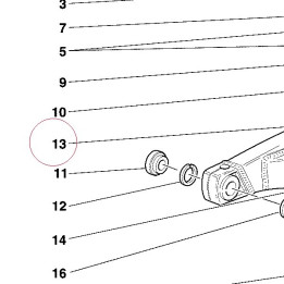 Swing arm 37010312A