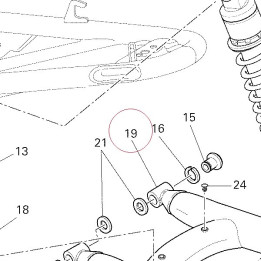 Swing arm 37010742AA