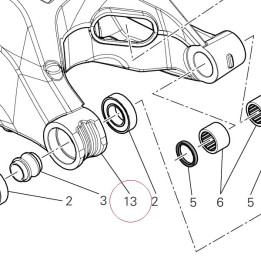 Rear swinging arm 37011363BA