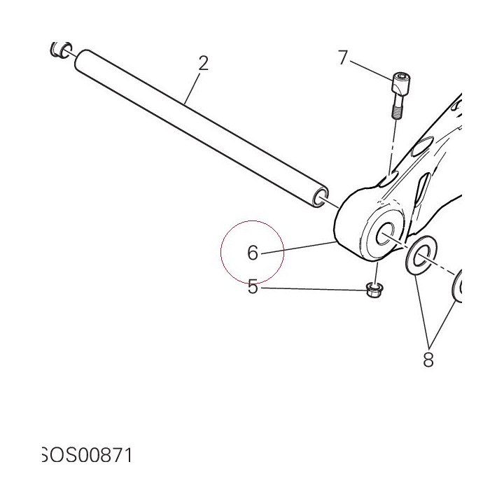 Rear swinging arm 37011891DA