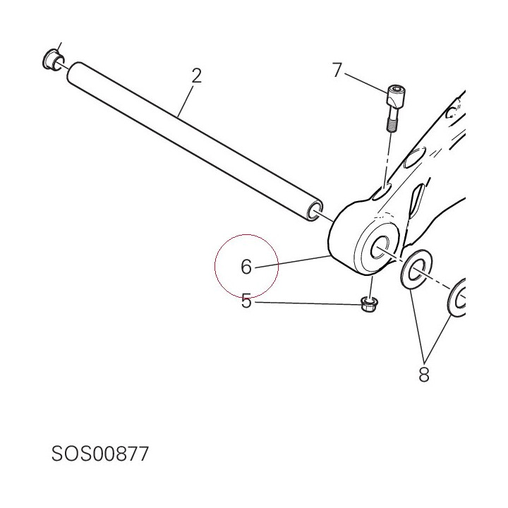 Rear swinging arm 37011953BB