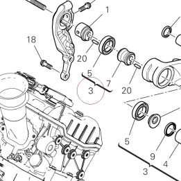 Rear swinging arm 37020541AA