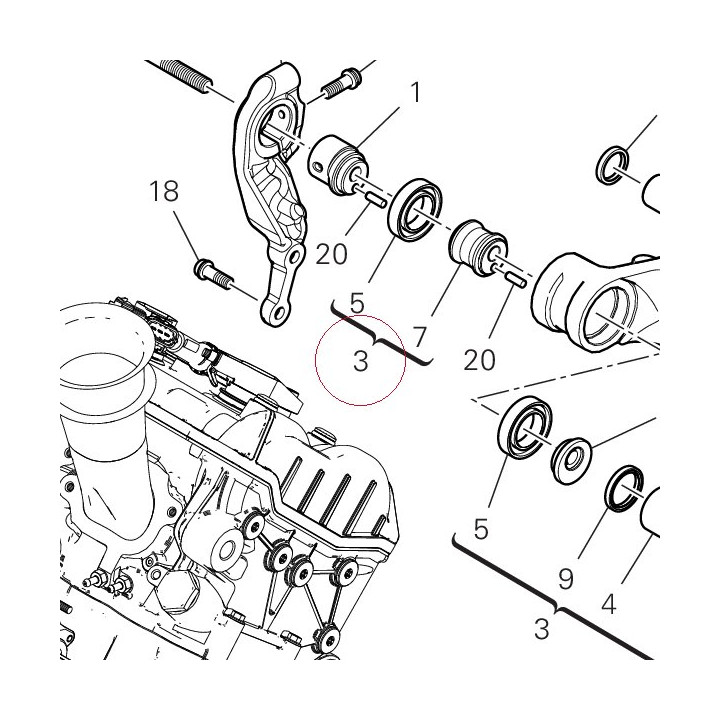 Rear swinging arm 37020541AA