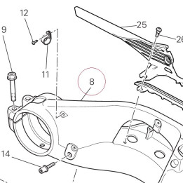 Complete swingarm 37020911AA
