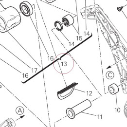 Complete swingarm 37021381A