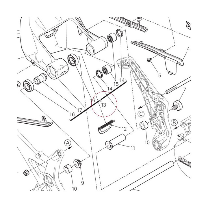 Complete swingarm 37021381BA