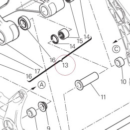 Complete swingarm 37021762AA