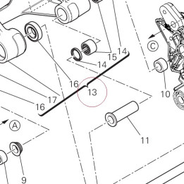 Complete swingarm 37021763AB