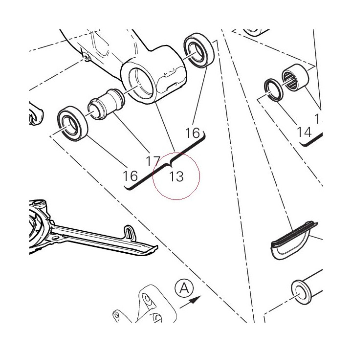 Complete swingarm 37021961CA