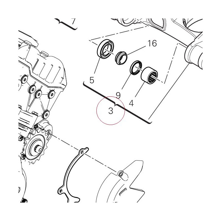 Rear swinging arm 37022371AA