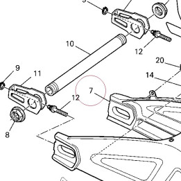Rear swinging arm 370Z0841C